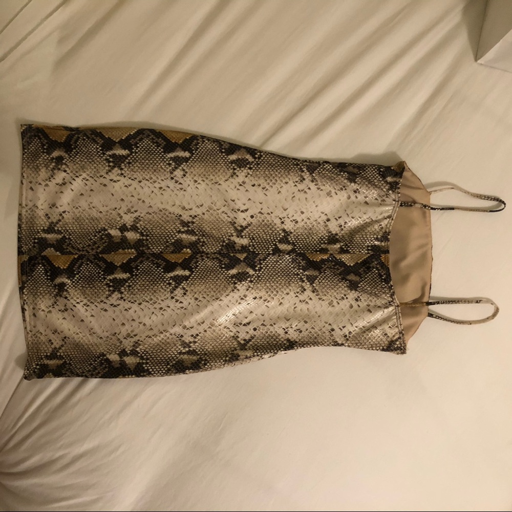 Snakeskin Mini Dress - Picture 2 of 4
